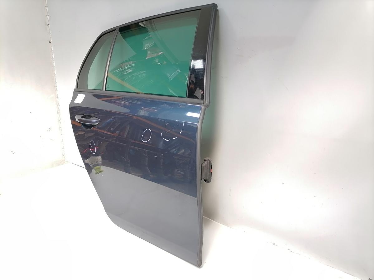 VW Golf 6 original T&uuml;r hinten rechts LC5F Bluegraphit Flie&szlig;heck Rohbau Bj.2012